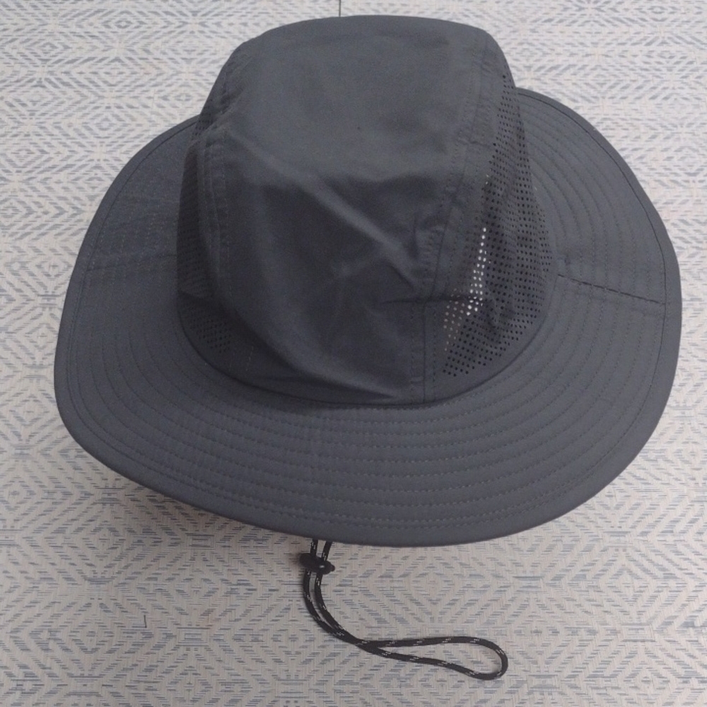 NEW Ozark Trail Gray Outdoor Sun Hat with Wide Brim Tuck a Way Neck Drape